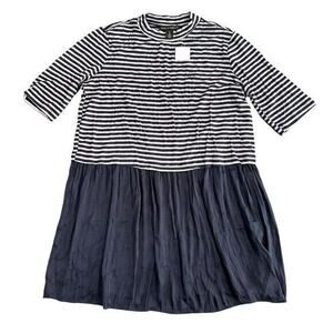 A Pea in the Pod Maternity Striped Peplum Top Size S